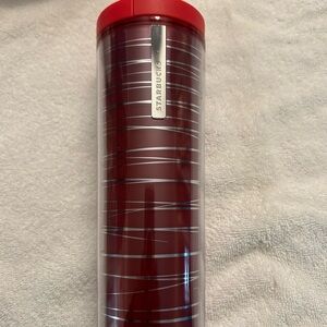Starbucks Red and Silver Tumbler new 2016